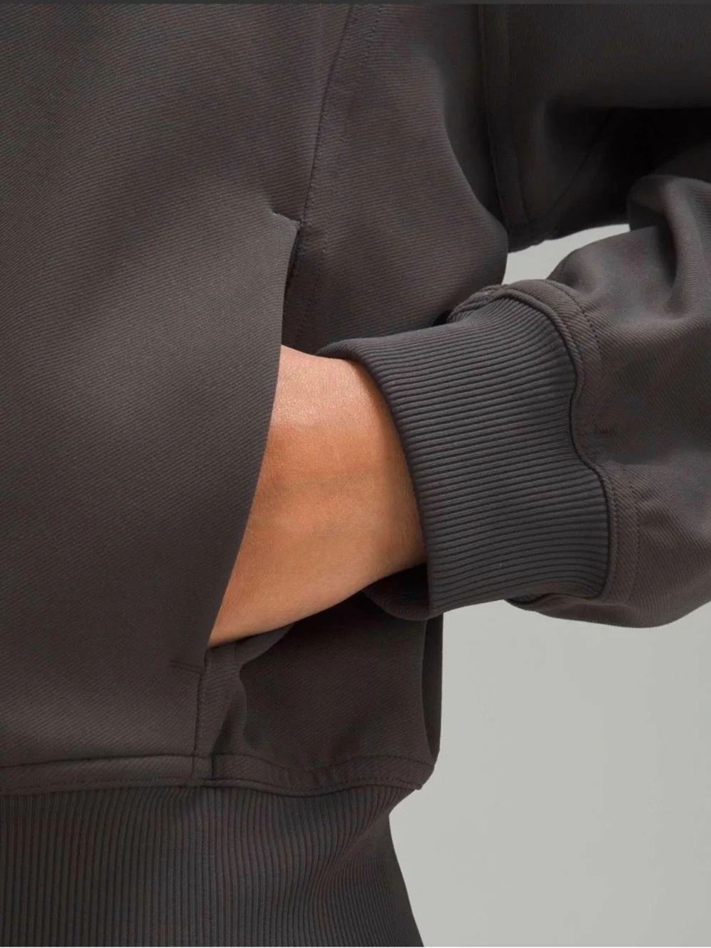 Lululemon Wunder Train Track Jacket *Twill Graphite Grey